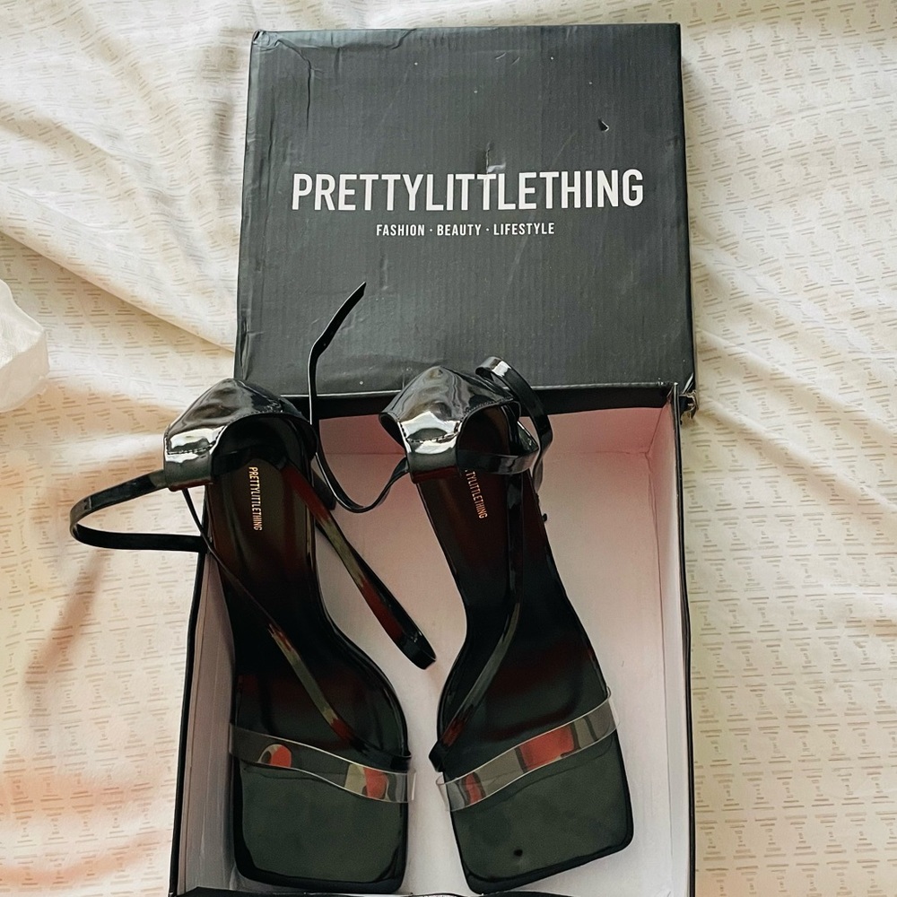 Black and Clear heels